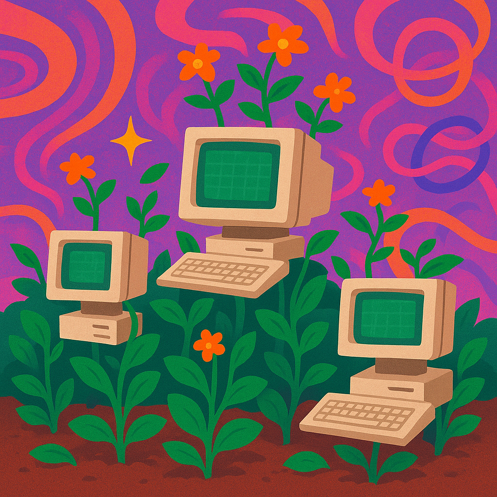 Computers growing like plants